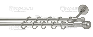 Карниз Беллуно мини хром матовый 16 мм