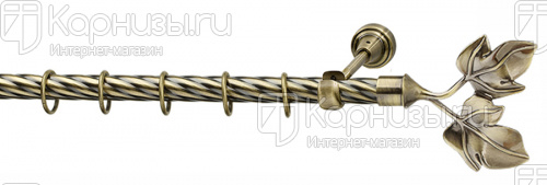 Карниз Хлоя антик твистер 16мм от магазина karnizy.ru