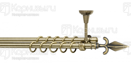 Карниз Амор антик 16мм потолочный от магазина karnizy.ru