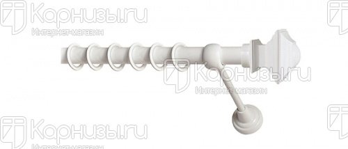 картинка Карниз Верди белый 19мм от магазина karnizy.ru