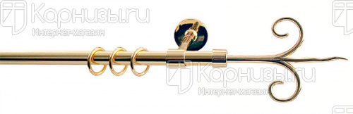 Карниз Диана золото 16 мм от магазина karnizy.ru